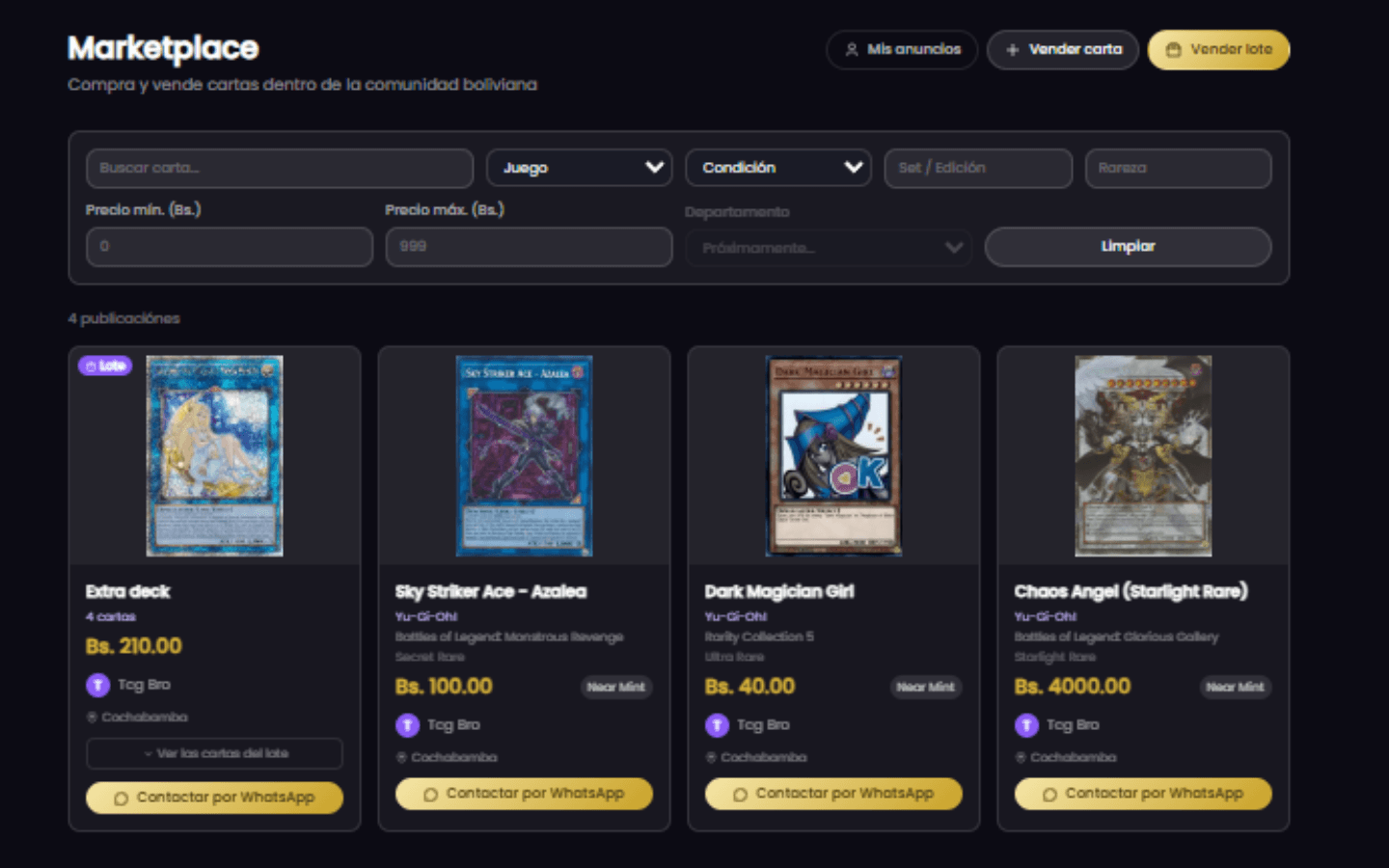 Compra y vende en Bolivia